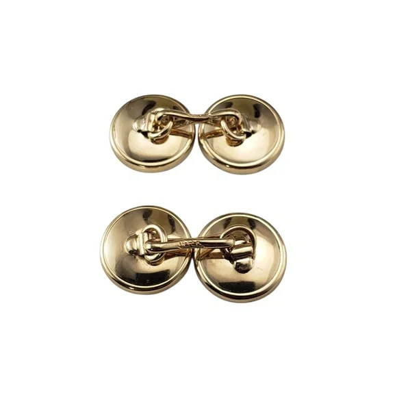 14 Karat Yellow Gold and Mother of Pearl Cufflinks #21957
